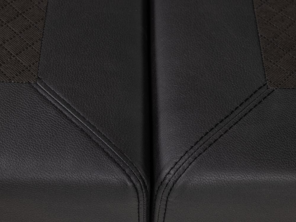 Boxspring VIENNA - Zwart lederlook SFD-83-000003-N100