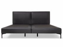 Boxspring VIENNA - Zwart lederlook SFD-83-000003-N100