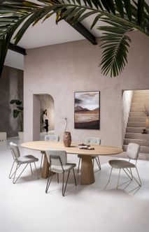 Eetkamerstoel JUNE - Nebbia / Crème XOO 48906-CRE