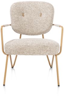 Fauteuil JUNE - Beige / Koper XOO 48502-2-LK-2022