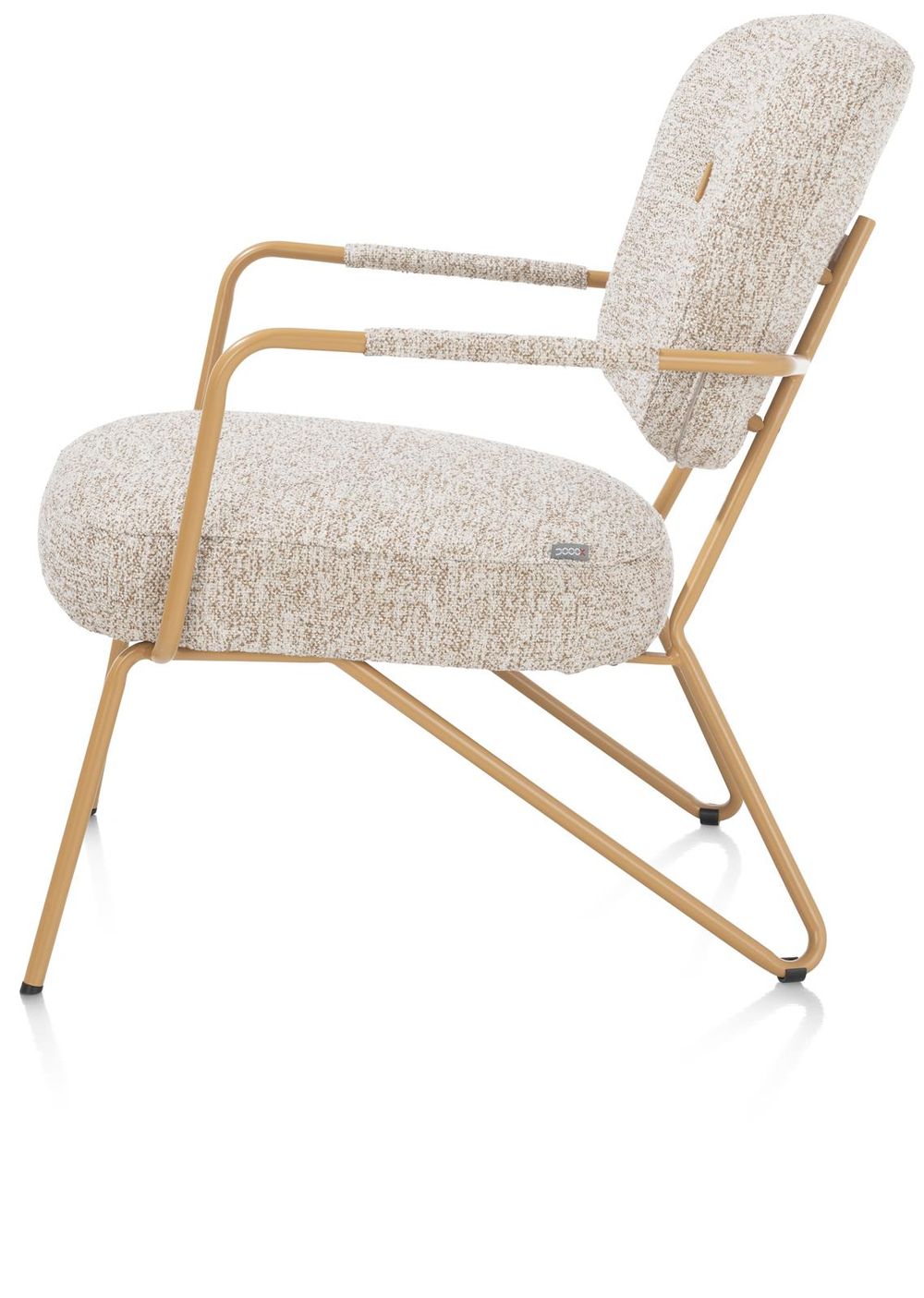 Fauteuil JUNE - Beige / Koper XOO 48502-2-LK-2022