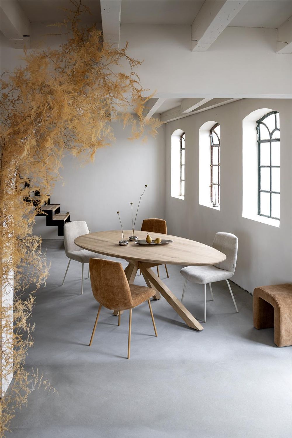 Eetkamertafel COSENZA - Massief Eikenhout XOO 51911-NAT
