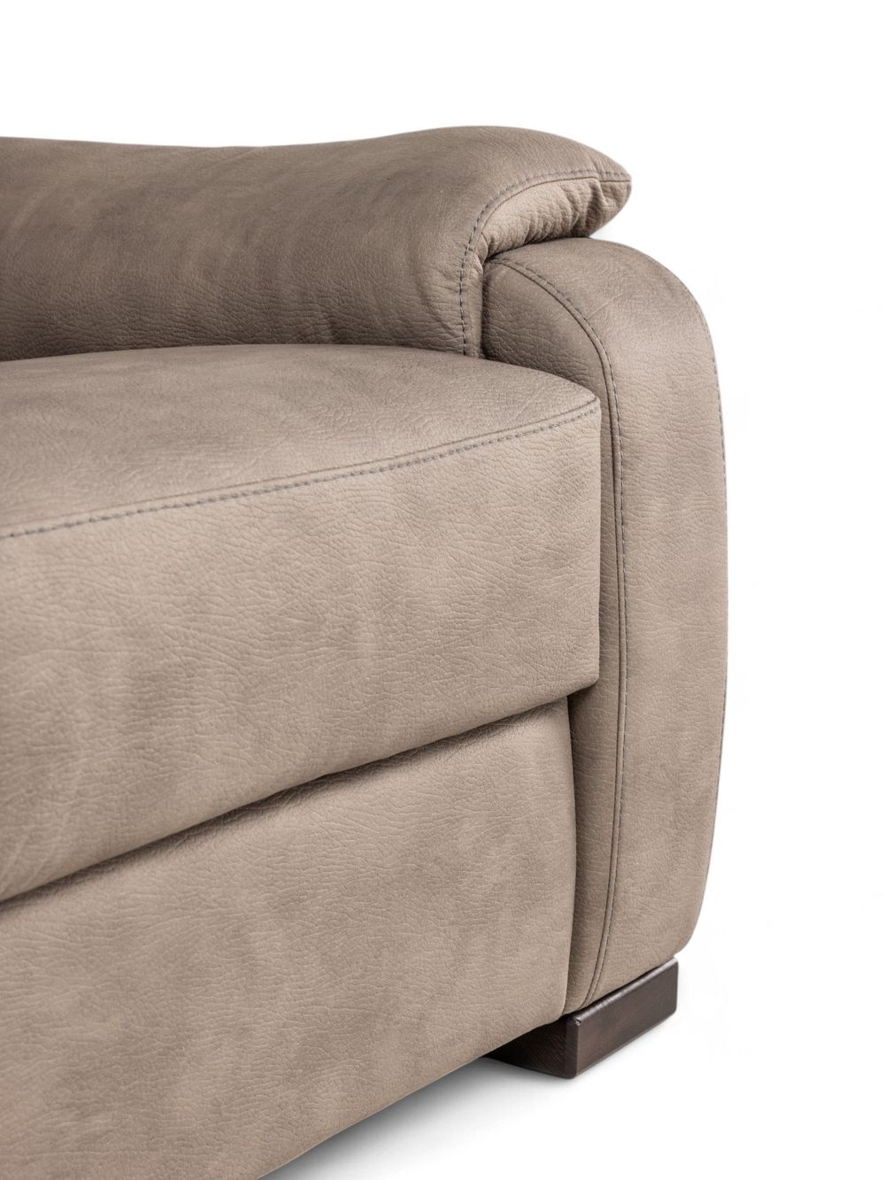 Set 2-zit en 2-zit met elektr. relaxen OTTO - Taup C-CAL-149-S1