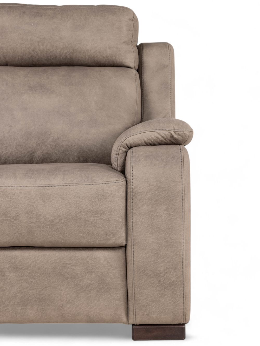 Set 2-zit en 2-zit met elektr. relaxen OTTO - Taup C-CAL-149-S1