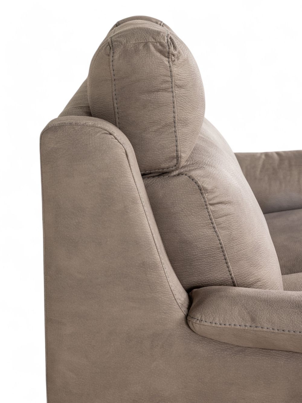 Set 2-zit en 2-zit met elektr. relaxen OTTO - Taup C-CAL-149-S1