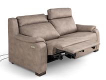 Set 2-zit en 2-zit met elektr. relaxen OTTO - Taup C-CAL-149-S1