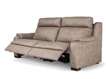 Set 2-zit en 2-zit met elektr. relaxen OTTO - Taup C-CAL-149-S1