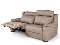 Set 2-zit en 2-zit met elektr. relaxen OTTO - Taup C-CAL-149-S1