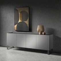 Eetkamerset TABU - Mat Zwart / Wit C-DFR-16-EK1