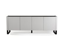 Eetkamerset TABU - Mat Zwart / Wit C-DFR-16-EK1