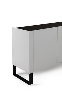 Eetkamerset TABU - Mat Zwart / Wit C-DFR-16-EK1