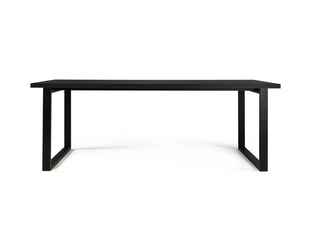 Eetkamerset TABU - Mat Zwart / Wit C-DFR-16-EK1