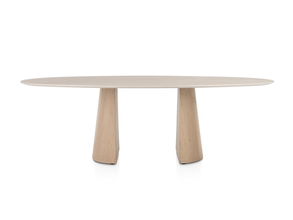 Eetkamertafel ARAS - Travertinlook/Eikenfineer XOO 45850-TRA