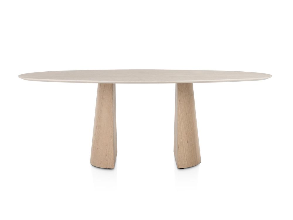 Eetkamertafel ARAS - Travertinlook/Eikenfineer XOO 45851-TRA