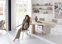 Eetkamertafel ARAS - Travertinlook/Eikenfineer XOO 45851-TRA