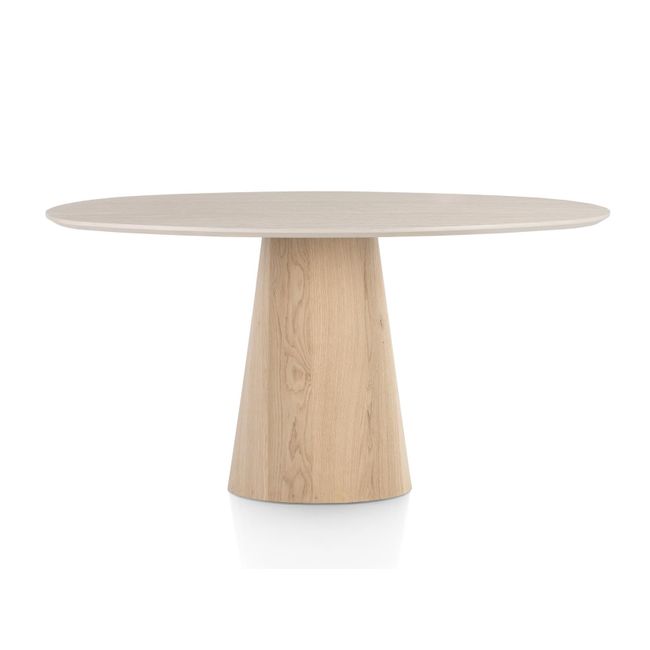 Eetkamertafel ARAS - Travertinlook/Eikenfineer