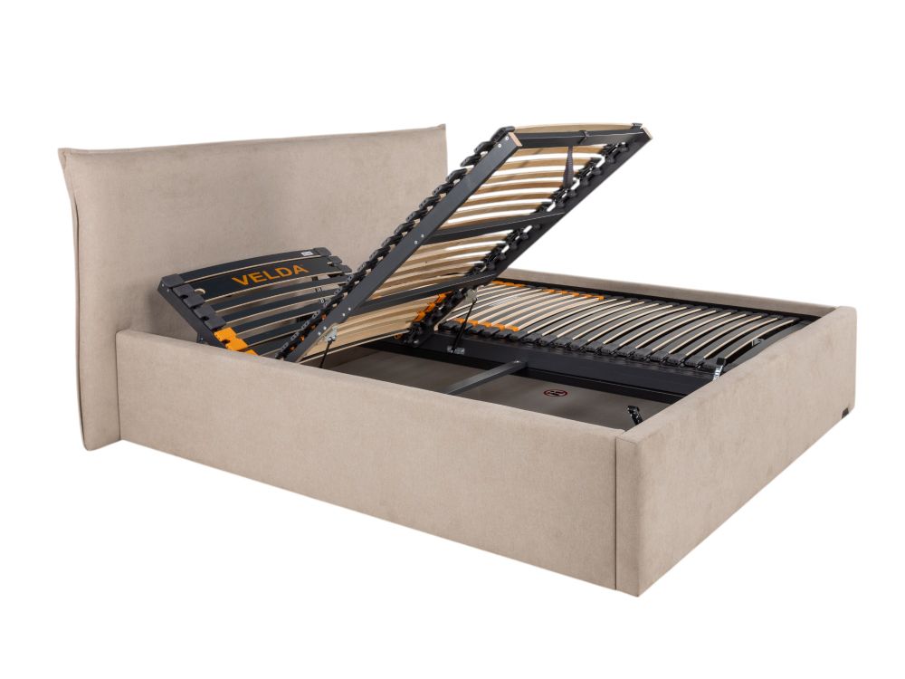 Bedkader incl. lattenbodem en matras EXPLORE - Bei VLD-104-000009-MS196