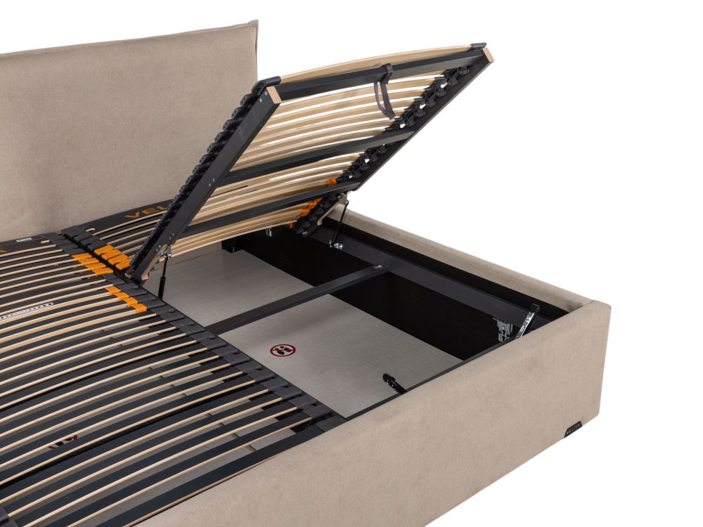 Bedkader incl. lattenbodem en matras EXPLORE - Bei VLD-104-000009-MS196