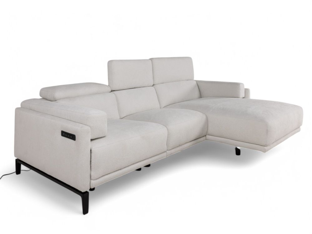 Hoekzetel met elektr. relax LIVIGNO - Berly Pearl C-RCR-94-HKS1
