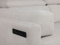 Hoekzetel met elektr. relax LIVIGNO - Berly Pearl C-RCR-94-HKS1