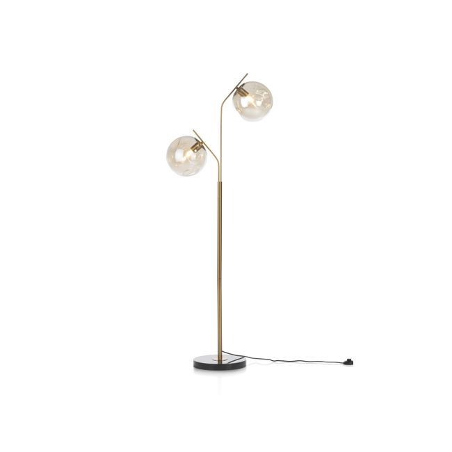 Vloerlamp BO - Goud/Glas