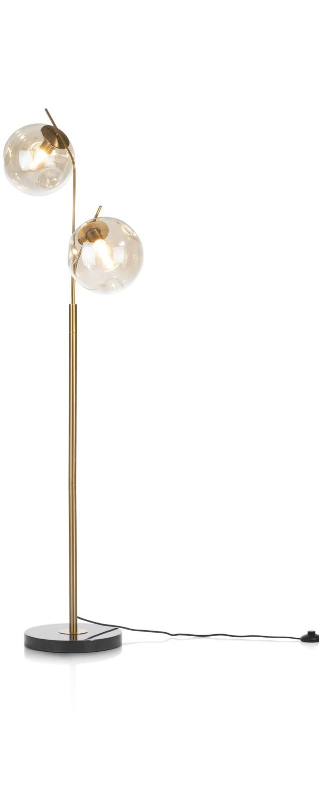 Vloerlamp BO - Goud/Glas