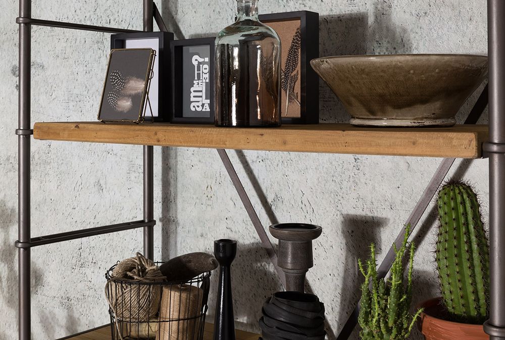 Authentiek wijnrek BODEGA 80cm naturel grenen wijnvat Shabby Chic - 38962