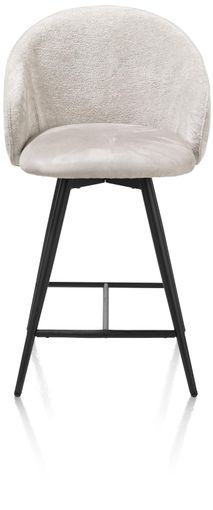 Draaibare barstoel OWEN - Kiezel XOO 48636KIE