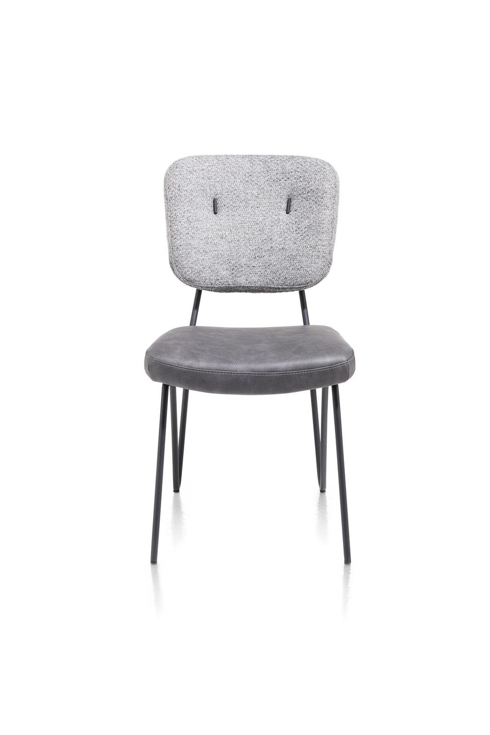 Set van 6 eetkamerstoelen JUNE - Groen/Lichtgrijs C-XOO-JUN-SET1