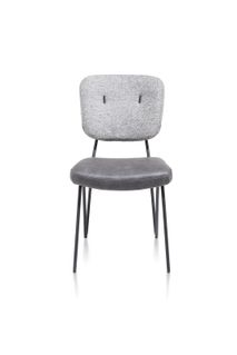 Set van 6 eetkamerstoelen JUNE - Groen/Lichtgrijs C-XOO-JUN-SET1