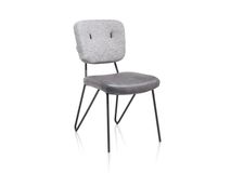 Set van 6 eetkamerstoelen JUNE - Groen/Lichtgrijs C-XOO-JUN-SET1