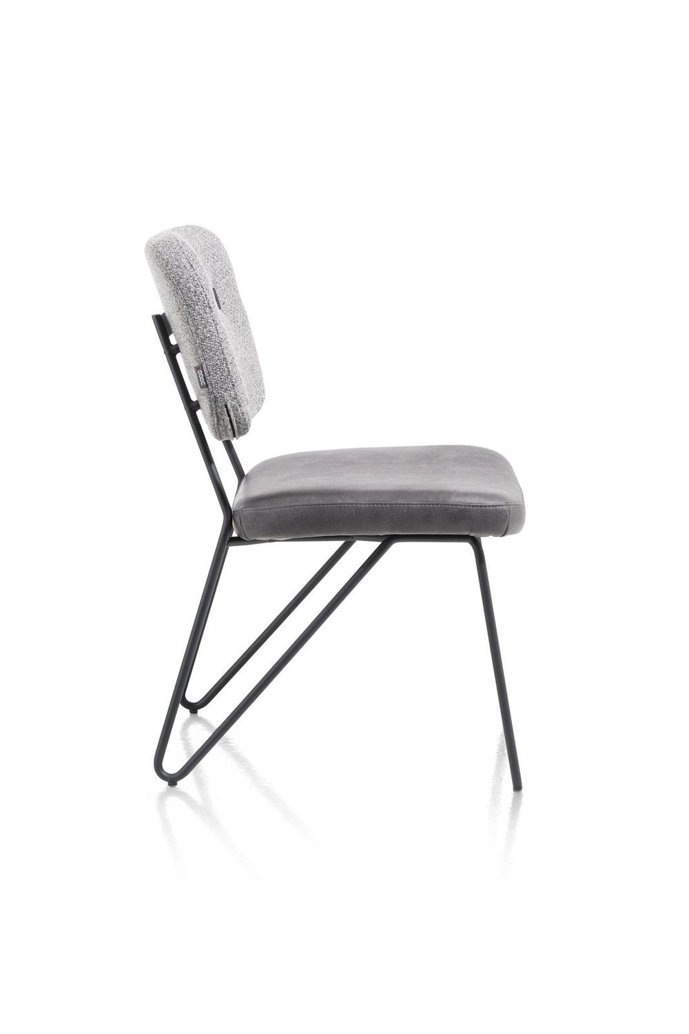 Set van 6 eetkamerstoelen JUNE - Groen/Lichtgrijs C-XOO-JUN-SET1
