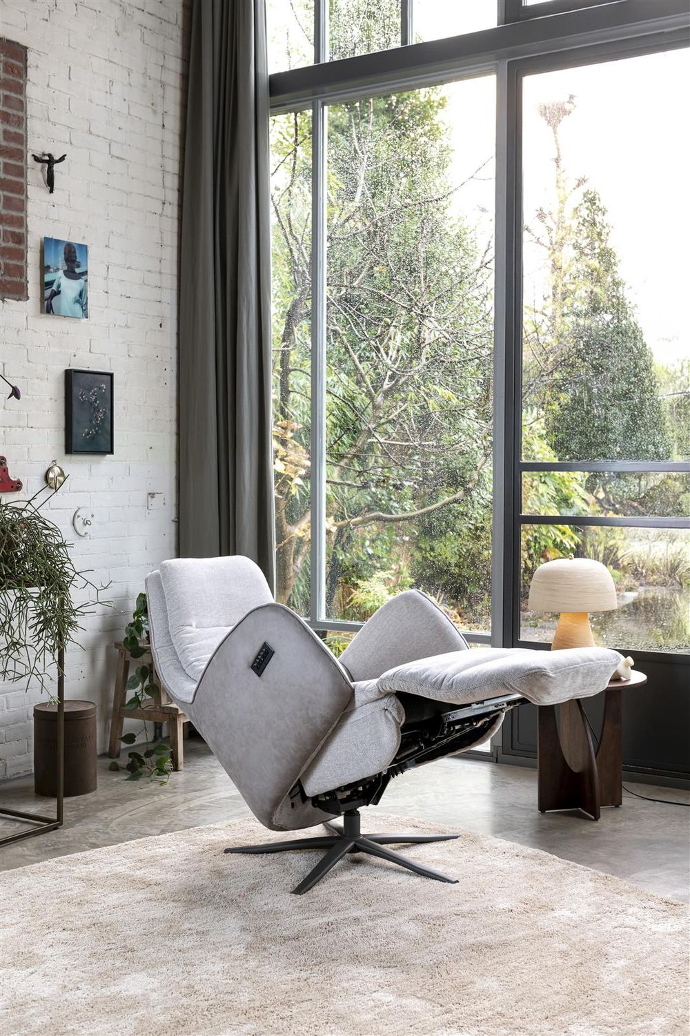 Elektr. relaxfauteuil FELINO - Kiezel HEH 49385KIE