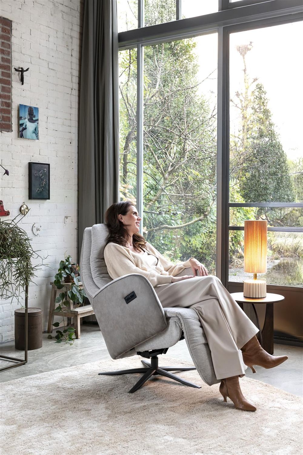 Elektr. relaxfauteuil FELINO - Kiezel HEH 49385KIE