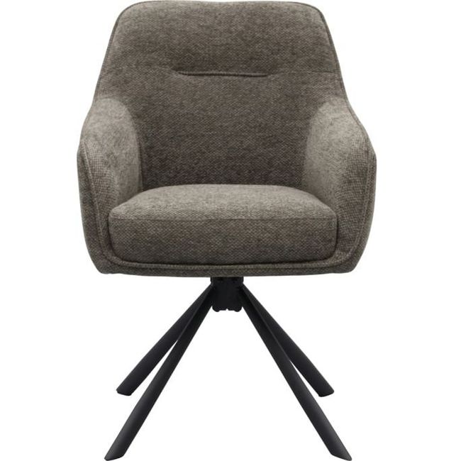 Draaibare armstoel AVOLA - Taupe