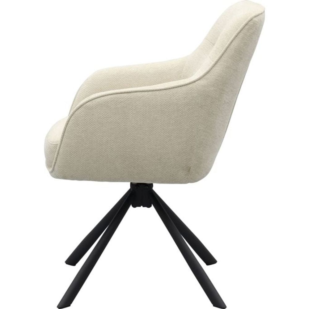 Draaibare armstoel AVOLA - Antraciet UNI-9-002