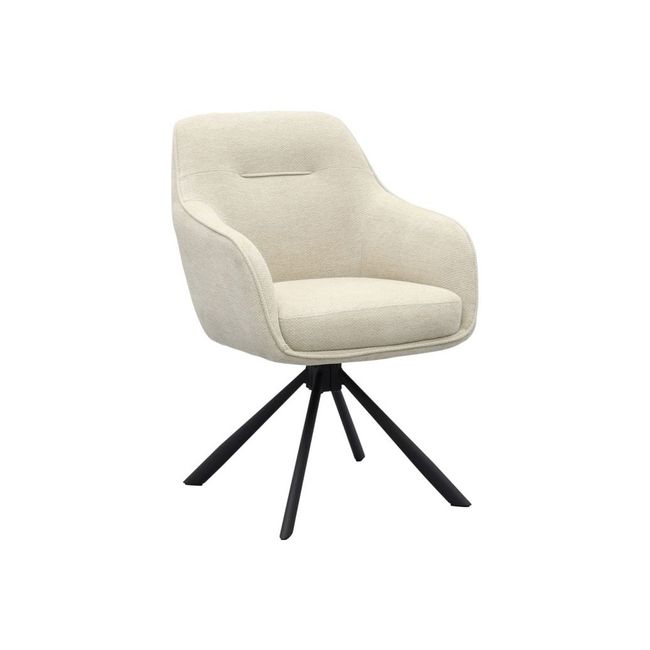 Draaibare armstoel AVOLA - Taupe