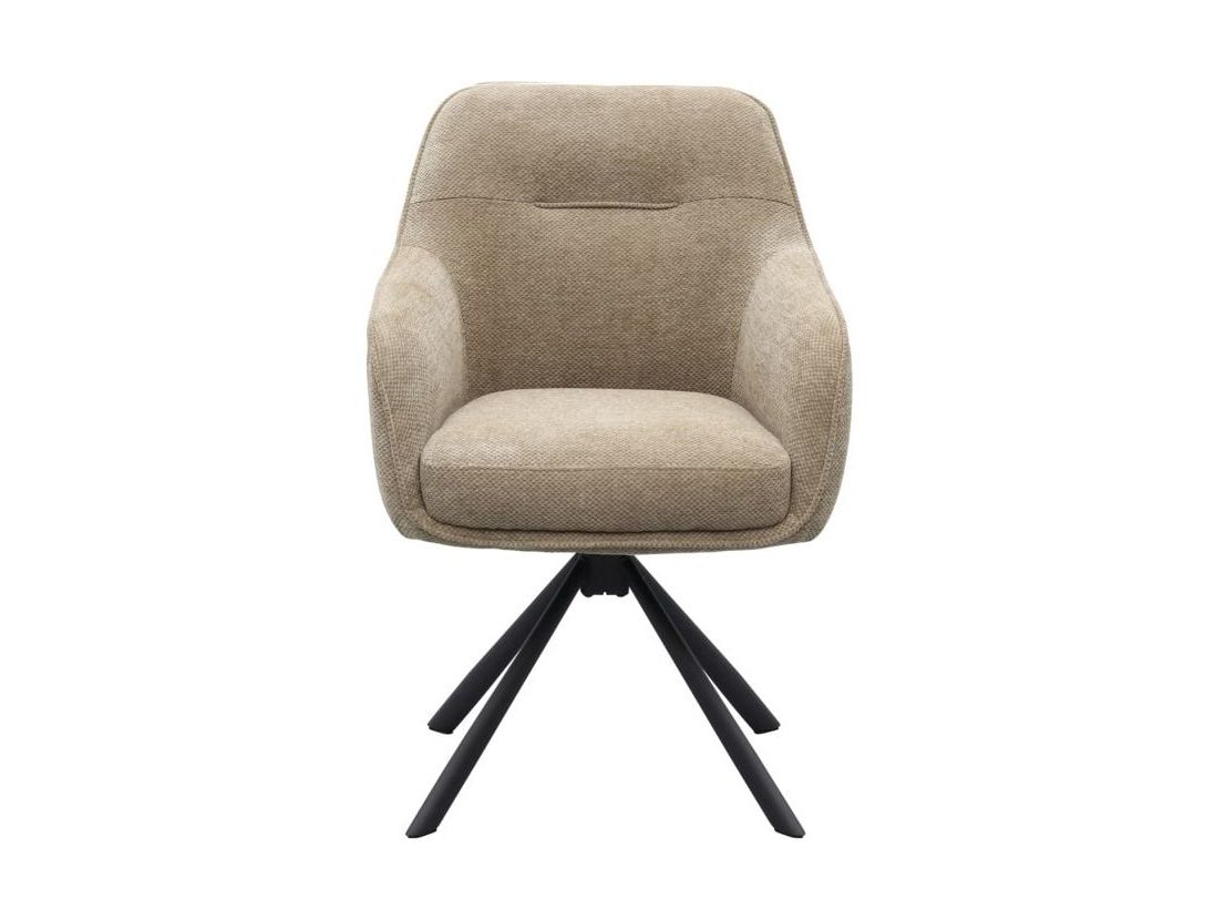 Draaibare armstoel AVOLA - Taupe