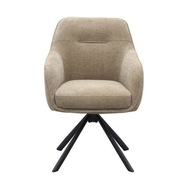 Draaibare armstoel AVOLA - Taupe