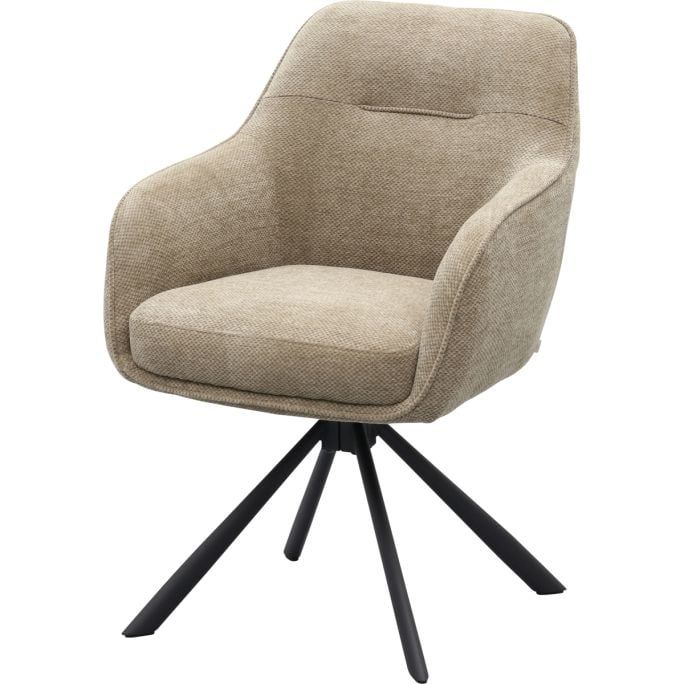 Draaibare armstoel AVOLA - Antraciet