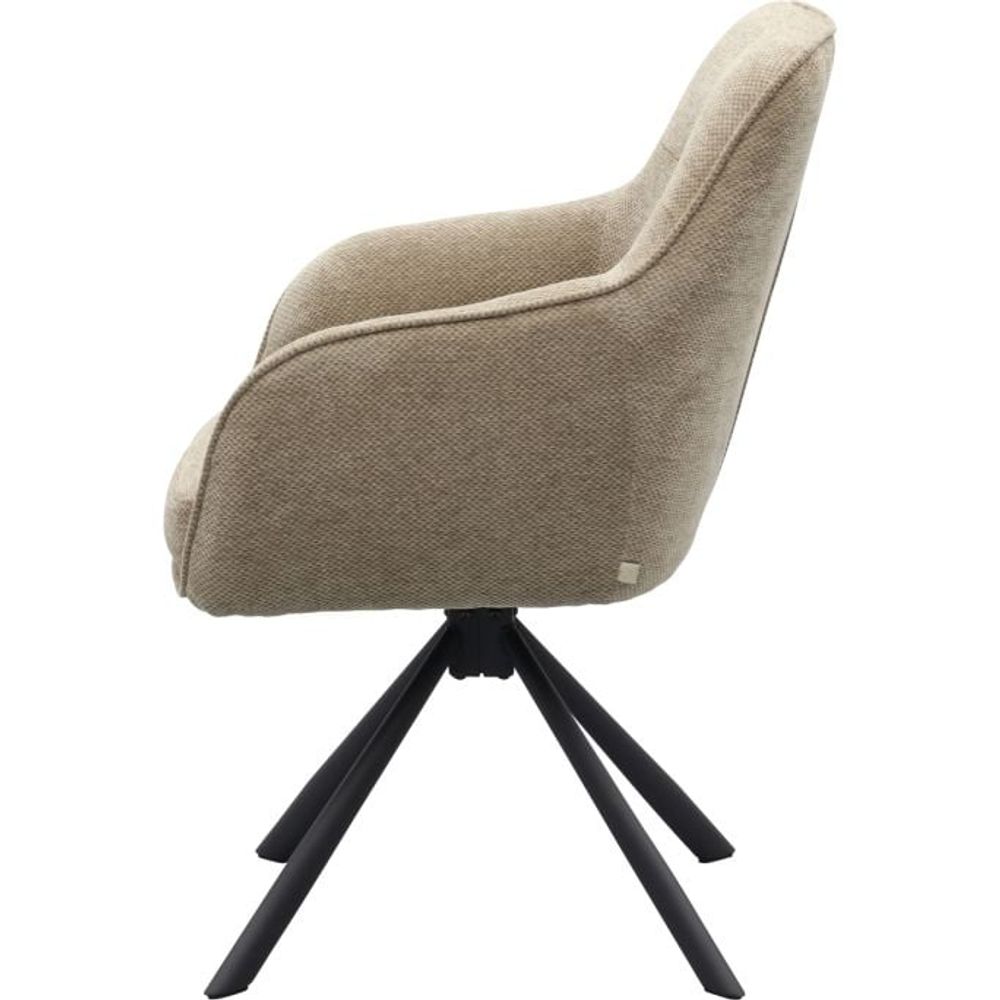 Draaibare armstoel AVOLA - Antraciet UNI-9-003