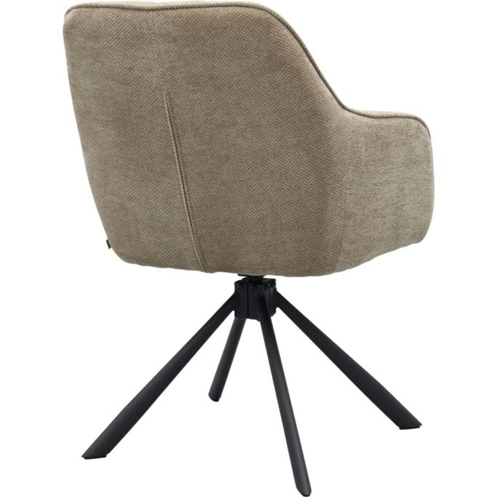 Draaibare armstoel AVOLA - Antraciet UNI-9-003