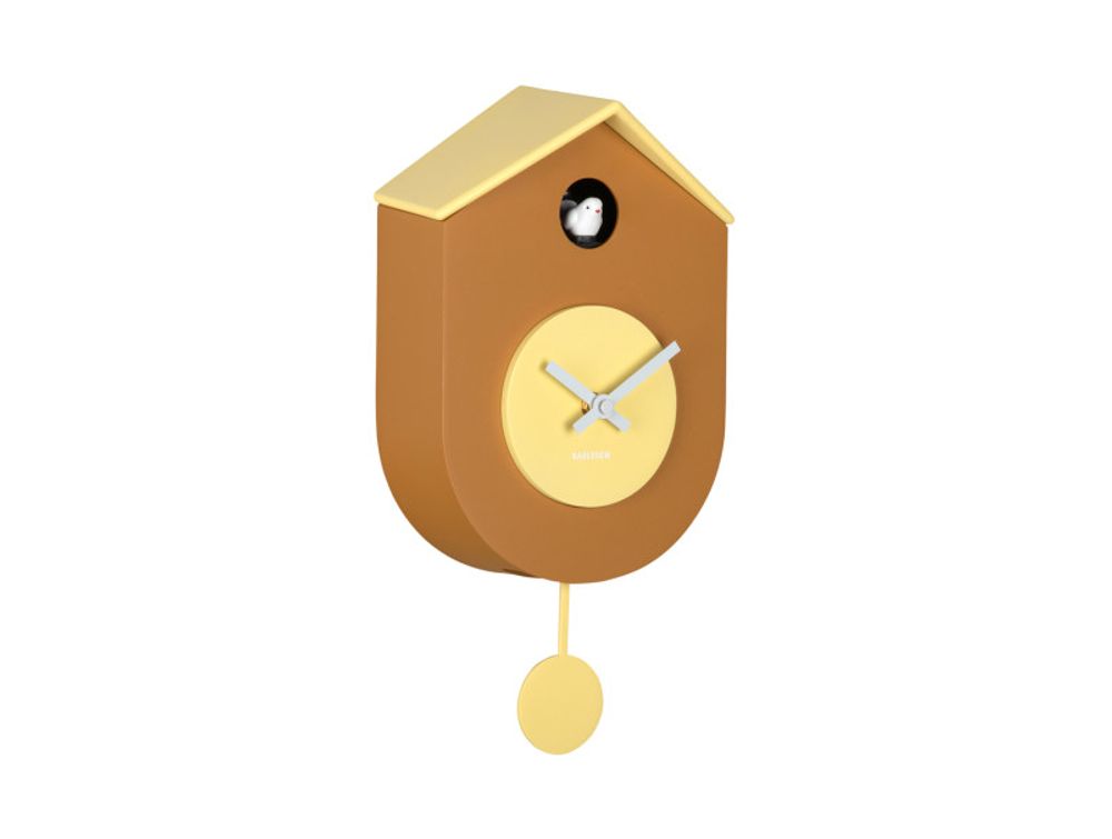 Muurklok GRATO CUCKOO - Donkergroen/Lichtgroen PST KA6026YE