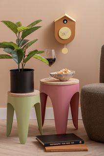 Muurklok GRATO CUCKOO - Donkergroen/Lichtgroen PST KA6026YE