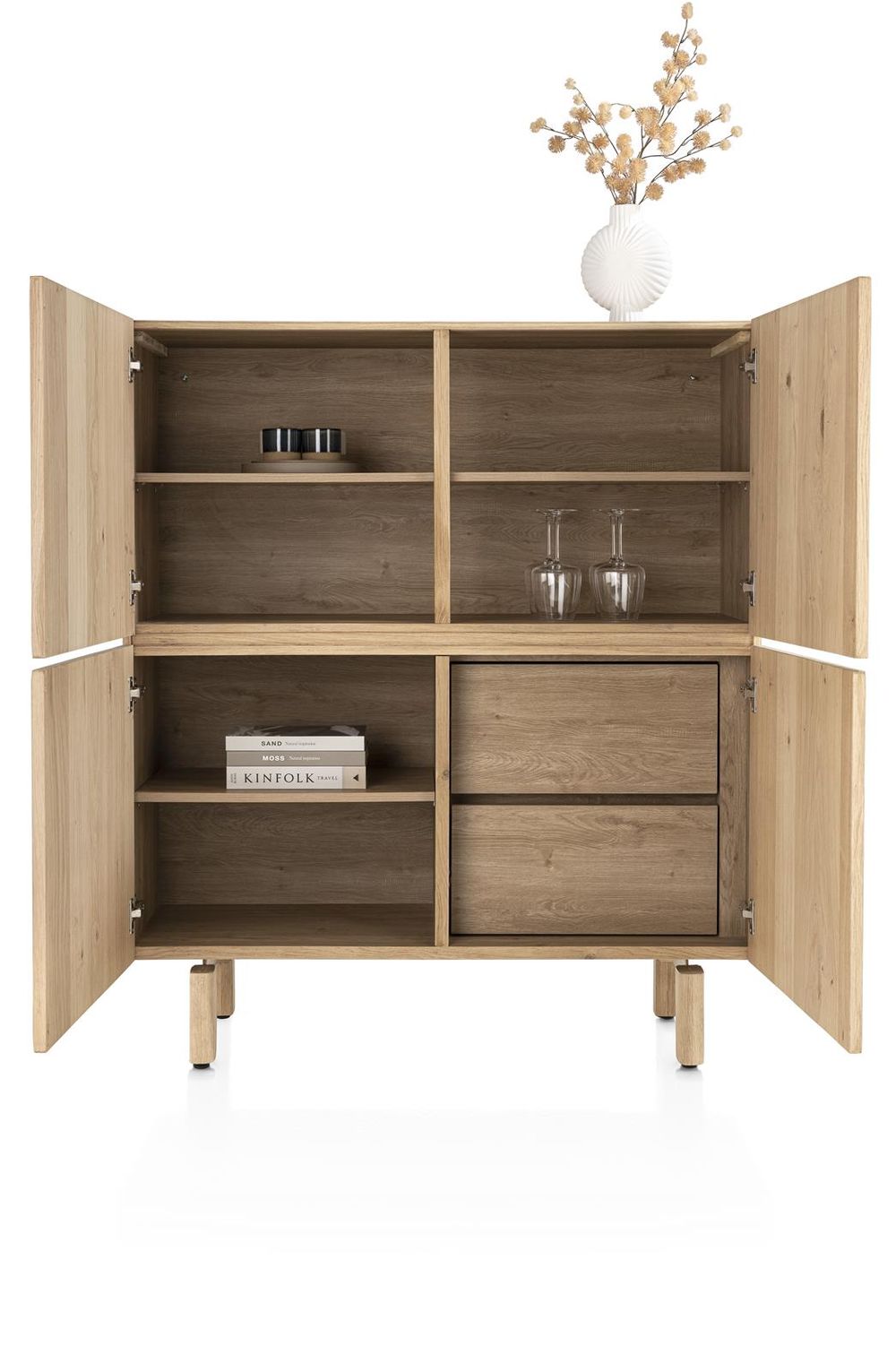 Barkast AZULO - Naturel eikenfineer HEH 52037NSA