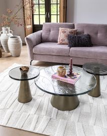 Bijzettafel ELOY - Goud/Glas HEH 51700GLA