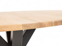 Eetkamertafel GLASGOW - Smoked Oak FDF-18-000001