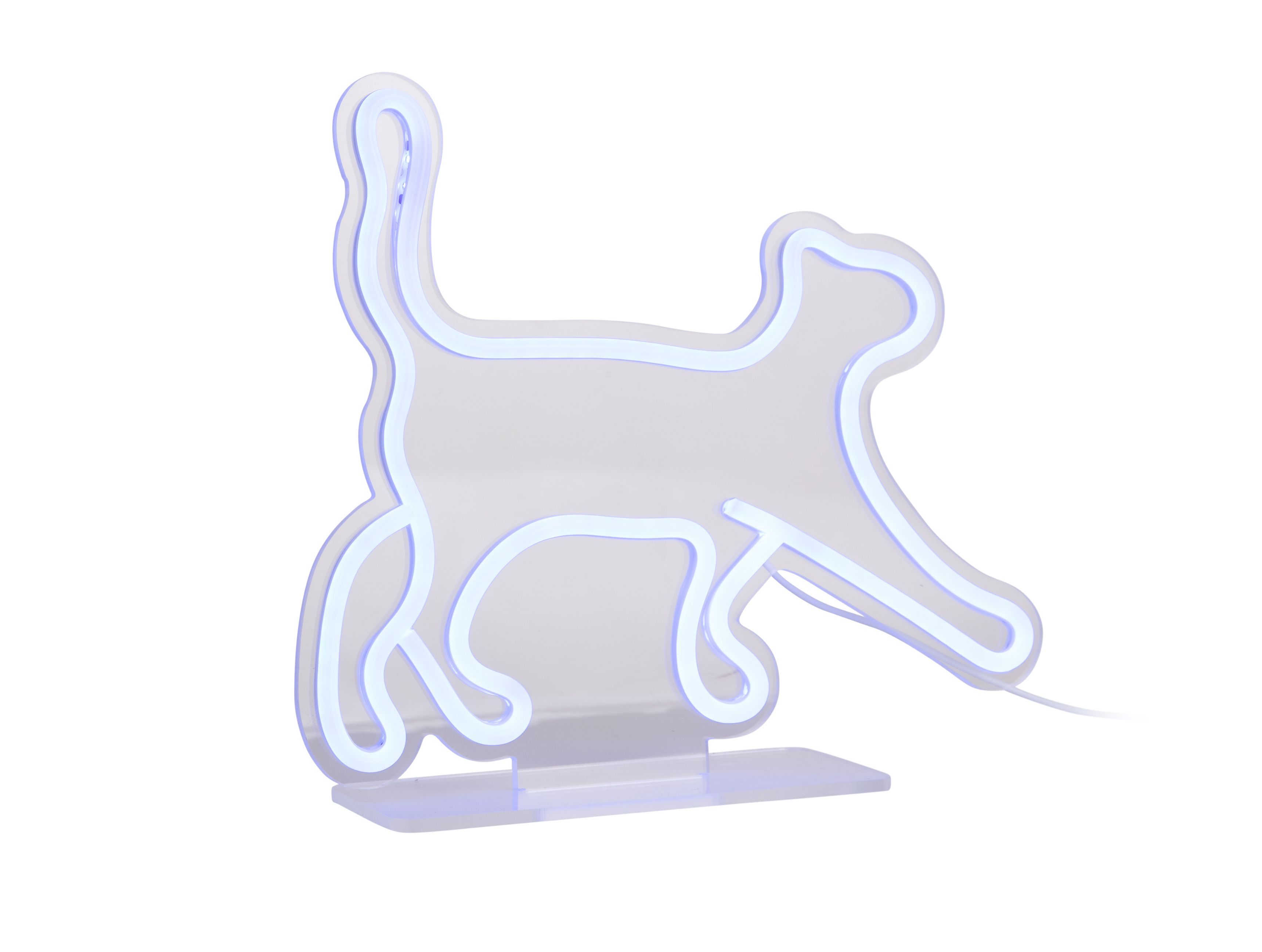 Neon licht WALKING CAT - Blauw PST LM2274BL
