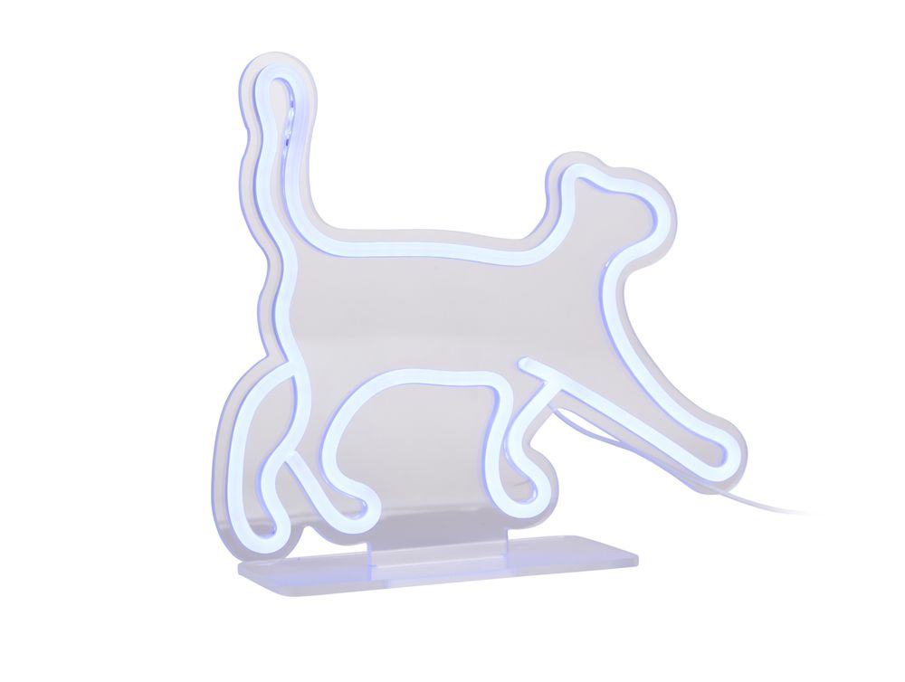 Neon licht WALKING CAT - Blauw PST LM2274BL
