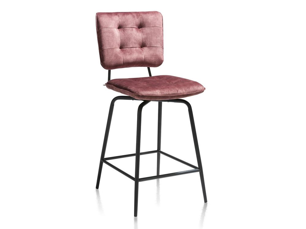 Draaibare barstoel MANOU - Burgundy red HEH 36688BRE